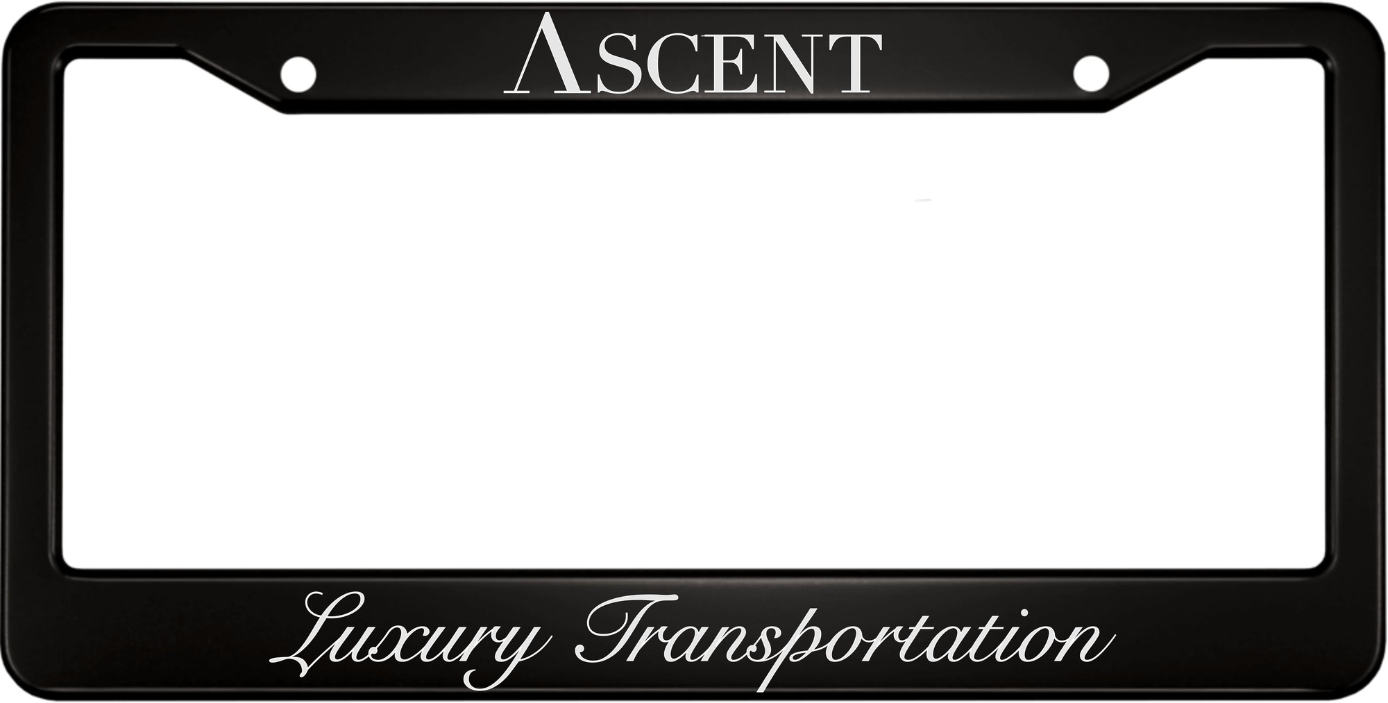 Ascent - Personalized Aluminum Car License Plate Frame